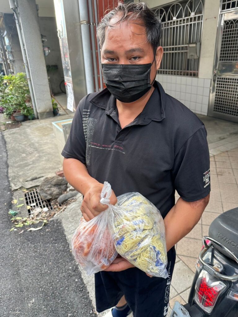 物資發放—義大利麵